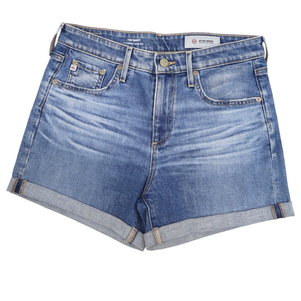 AG Adriano Goldschmied The Hailey Denim Shorts 27 NWT Sample Cuffed Stretch